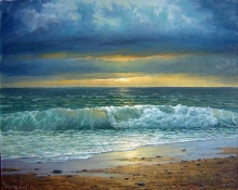 Seashore - oil, canvas