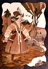 The Princess Frog - The Tsarevna Frog - marquetry