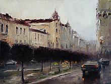 Silver Rain - oil, canvas