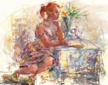 Love Novel - paper, watercolor