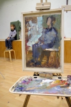 Seryozha - oil, canvas
