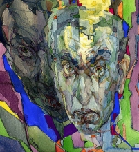 Seemed To Me That I was Alone - paper, watercolor