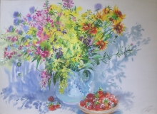 Beginning Of Summer - watercolor, gouache