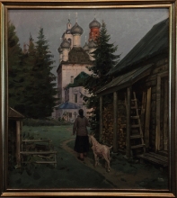 Six Oclock In The Morning - oil, canvas