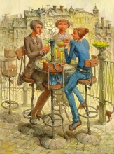 The Graces - oil, canvas