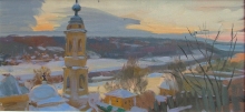 Sunset - oil, canvas