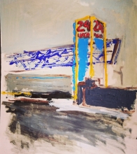 24 Hours - oil, canvas, mixed technique