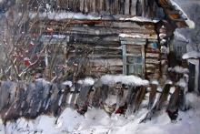 Red Arrow Wood - oil, canvas