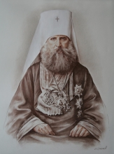 Metropolitan Of Kiev Ioannikiy (Rudnev) - pastel, paper