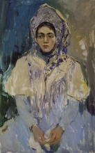Snow Maiden - oil, canvas