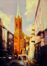 Cityscape - oil, canvas