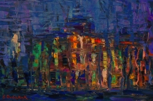 Haunted House - oil, linen, spatula