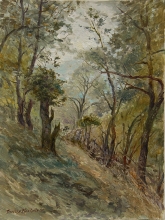 Path In Stoliv, Montenegro - oil, canvas