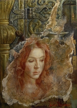 Sliding Time - oil, paste, canvas