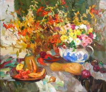 Autumn Still Life - oil, canvas