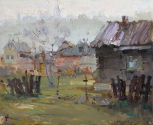 Rainy Morning - oil, canvas