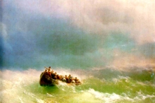 On The Storm - oil, canvas