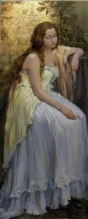 Ofelia - oil, canvas