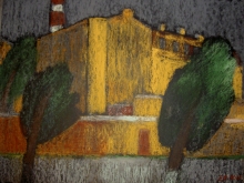 Before The Storm - pastel, cardboard