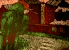 After The Rain - pastel, cardboard