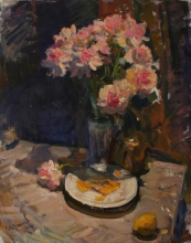 Peonies - oil, canvas