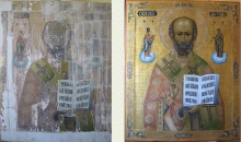 Icon Of St. Nicolas - restoration