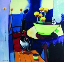 Unexpected Guest - oil, canvas