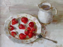 Strawberry - oil, canvas