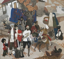 Land Of My Ancestors. In Expectation - tempera, canvas