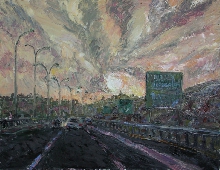 Entrance To Jerusalem - oil, canvas