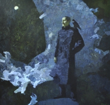 Portrait Of Alexander Grin - oil, canvas