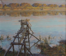 Morning At The Oka - oil, canvas