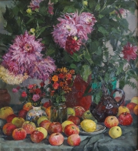 Autumn Still Life - oil, canvas