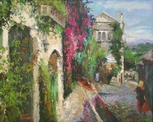 Casual Day In Nizza - oil, canvas